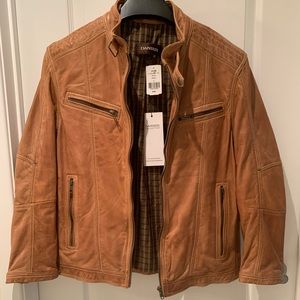 BRAND NWT DANIER Leather Jacket - Whiskey Large